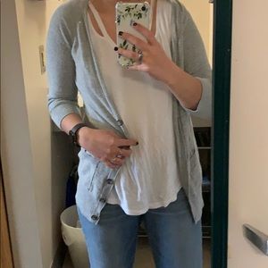 Grey cardigan